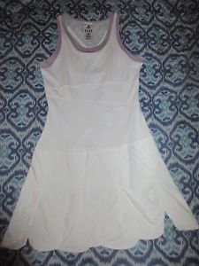 ADIDAS CLIMA365 Womens White Lavender Tennis Dress Size Medium M