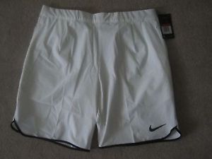 Nike Federer Rafa Nadal Spring Flex Ace Gladiator 9"  WHITE Short SIZE: LARGE