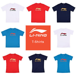Lining Men's Badminton Tennis Training Men's Round Shirts Sports Clothing NEW