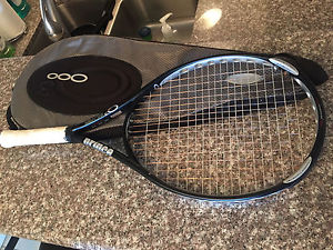 Prince O3 Silver OS Tennis Racquet - 4 1/4" - 118 sq in with racket cover bag