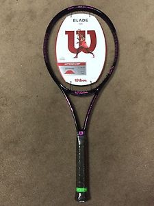 New Wilson PINK Blade 104 Amplifeel (18x19) Tennis Racquet Unstrung Sz 4 3/8