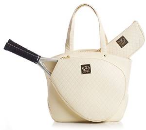 Court Couture Cassanova Quilted Tennis Bag - Ivory