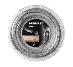 HEAD Hawk 16-Gauge Tennis String, Gray Reel