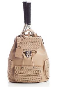 Court Couture Hampton Perforated Tennis Backpack - Taupe