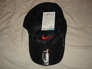 NWT Nike McEnroe Dri-FIT Checkered Feather Light Tennis Hat Cap 407841-010 RARE