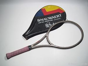 VTG 1980s SNAUWAERT MIKAEL PERNFORS AUTOGRAPH Tennis Racket Depla