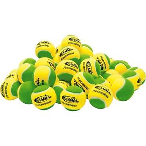 Gamma 60 Pack Pressureless Tennis Balls,  Yellow/Green