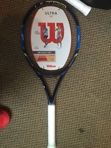 New Wilson Ultra 100 Tennis Racket grip size 4 1/4