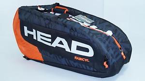 *NEW*Head Radical 12er Monstercombi BKOR tennisbag x12 bag black orange Murray