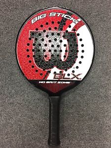 Wilson Big Stick Red 4 1/4 Platform Tennis Paddle (Killer Grit racket 385g)