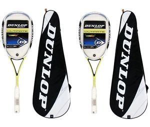 2 x DUNLOP AEROGEL ULTIMATE RAQUETTES DE SQUASH