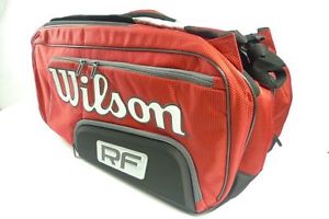 *NEW*Wilson Federer Elite bag Racketbag Tennis racket holder red thermo staff