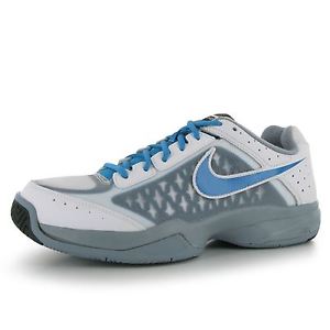 Nike Air Cage Court Tennis Shoes Mens White/Blue Trainers Sneakers