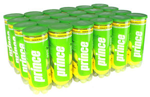 Prince Tour Regular Duty Tennis Balls - 24 CAN CASE (72 BALLS) - Reg $130