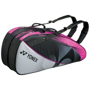 YONEX Tennis 6 Racket Bag 1522R Black x Purple 77×24×34cm