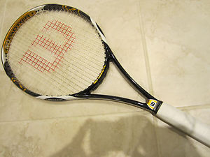 WILSON KFACTOR KBLADE TEAM 104 MIDPLUS RACQUET (4 3/8) NEW STRINGS/GRIP!!