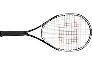 New Wilson BLX  THREE Triad Basalt 117 tennis racket 1/4  black/silver $260