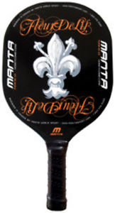 Manta Fleur de Lis Black 4G Molded Edgeless Paddle