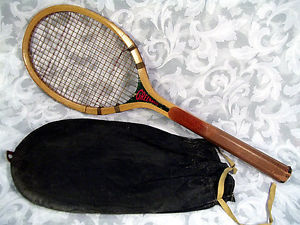 Vtg A.G.SPALDING & BROS GREENWOOD Wooden Tennis Racket Made in USA  Antique