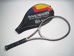 VTG 1980s SNAUWAERT MIKAEL PERNFORS AUTOGRAPH Tennis Racket Depla Hi Ten Orbit