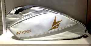 100% YONEX Lin Dan Exclusive 6 Tennis/Badminton BAG13LDEX Pro Racquet Bag_White