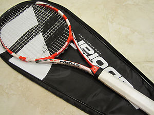 BABOLAT PURE STORM TOUR RACQUET (4 1/2) NEW GRIP/STRINGS/GROMMET! DEMO FRAME!!
