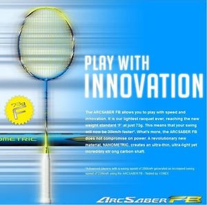 NEW & FREE STRINGING YONEX ARCSABER FB ARC-FB BADMINTON RACQUET RACKET LIGHTEST