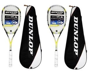 2 x Dunlop 4D Aerogel Ultimate Raquettes De Squash