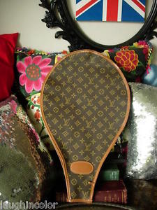 RARE Vintage LOUIS VUITTON FC Tennis Racquet Cover Sports Accessory Case LV