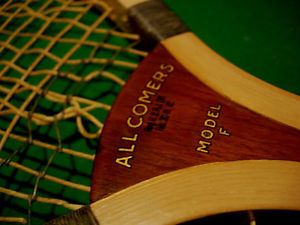 ANTIQUE A.G.SPALDING WOOD TENNIS RACQUET CIRCA: 1912 RARE MODEL 