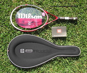 New Wilson Ncode N code NW W2 Spicy Ruby 117 racquet 1/2 (4) L4 $270 last ones