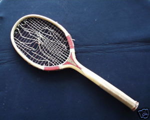 ANTIQUE VINTAGE NATIONAL MARATHON WOOD TENNIS RACQUET