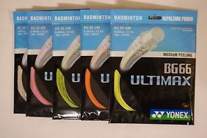 20 packs of YONEX BG 66 Ultimax Badminton String more than YONEX BG66um Reel