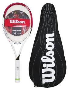 Wilson Federer 100 Raqueta De Tenis con completo BLX Funda