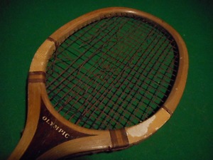 A.J. REACH . PHILA. PA. VINTAGE WOOD TENNIS RACQUET 