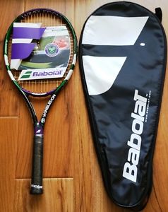 Brand NEW Babolat Wimbledon Reakt Tour Tennis Racquet - 4 1/2 with cover