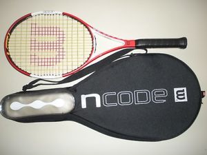 WILSON nCODE SIX-ONE 95  16X18  TENNIS RACQUET 4 1/2