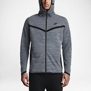 NIKE TECH KNIT WINDRUNNER MEN'S JACKET (728685-043) $250 COOL GREY SIZE M