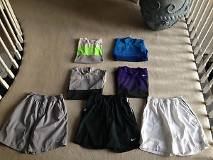 Roger Federer -- Collection of 4 Nike Men's Challenger Crew Outfits - ( Large )