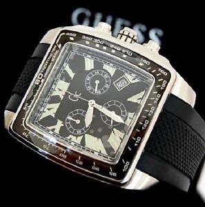 RELOJ HOMBRE GUESS COLLECTION DIVER CLASS SQUARE CRONO MAQUINARIA SUIZA 30007G2.