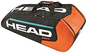 HEAD 283196 2016 Radical 9R Supercombi Tennis Bag (Black/Orange)