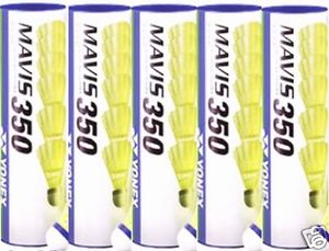 10 TUBES YONEX MAVIS 350 BADMINTON NYLON SHUTTLECOCKS