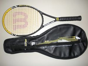 WILSON HYPER HAMMER 6.3 OS 110 TENNIS RACQUET 4 5/8   27.5