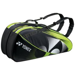 YONEX Tennis 6 Racket Bag 1522R Black x Lime Green 77×24×34cm