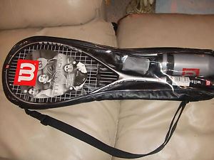 WILSON TI POWER TITANIUM SERIES SQUASH RACQUET KIT NEW