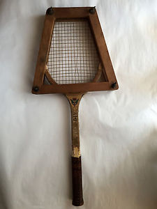 30's Vintage RARE MONARCH TENNIS RACQUET WOOD-RACKET-  ANTIGUA RAQUETA DE TENIS