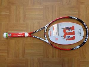 NEW 2015 Wilson STEAM 105S 16x15 10.2oz 4 1/4 grip Tennis Racquet