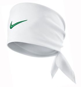 Nike Tennis Swoosh Bandana White / Court Green Federer Rafa Nadal 411317-107