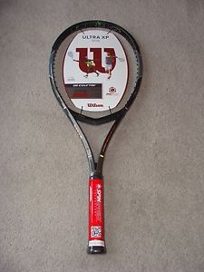 WILSON TENNIS RACQUET ULTRA XP 100S, 4 1/4 GRIP, With Strings (WRT72930U2)