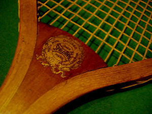 ANTIQUE VINTAGE WOOD TENNIS RACQUET BY: A.G.SPALDING & SONS circa: 1887 